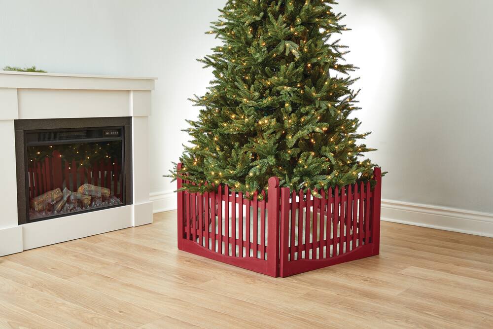 For Living Holiday Tree Collar, Red Wood